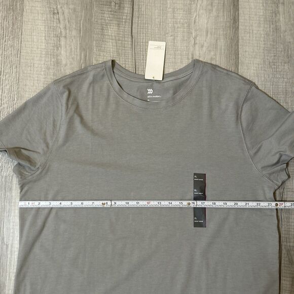 NWT All In Motion Men's Short Sleeve Performance T-Shirt Gray Size XL - Picture 11 of 15